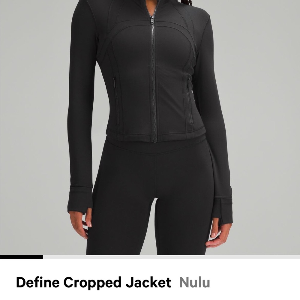 Nulu Black Define Cropped Jacket